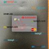 Spain Banco Santander mastercard PSD scan and photo taken image, 2 in 1