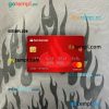 Spain Santander Bank mastercard PSD scan and photo taken image, 2 in 1