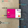 Spain Self Bank mastercard PSD scan and photo taken image, 2 in 1
