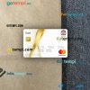 Sudan National Bank mastercard gold PSD scan and photo taken image, 2 in 1