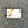Sudan National Bank visa gold card PSD scan and photo-realistic snapshot, 2 in 1