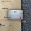 Sweden Citibank mastercard platinum PSD scan and photo taken image, 2 in 1