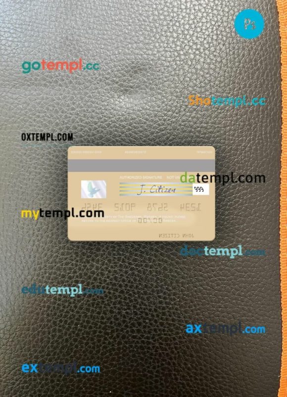 Sweden Swedbank visa debit card PSD scan and photo-realistic snapshot, 2 in 1 - Image 2