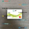 Tajikistan Alif Bank mastercard PSD scan and photo taken image, 2 in 1