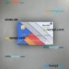 Tanzania BancABC visa debit card PSD scan and photo-realistic snapshot, 2 in 1