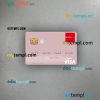 Thailand Calyon Bank visa debit card PSD scan and photo-realistic snapshot, 2 in 1