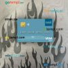 Togo Ecobank visa debit card PSD scan and photo-realistic snapshot, 2 in 1