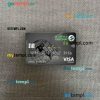 Tunisia Amen Bank infinite visa card PSD scan and photo-realistic snapshot, 2 in 1