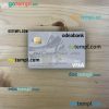 Turkey Odeabank visa debit card PSD scan and photo-realistic snapshot, 2 in 1