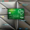 Turkey Sekerbank visa electron card PSD scan and photo-realistic snapshot, 2 in 1