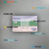 Turkmenistan Halkbank visa electron card PSD scan and photo-realistic snapshot, 2 in 1