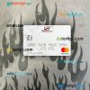Turkmenistan Turkmenbashi Bank mastercard PSD scan and photo taken image, 2 in 1