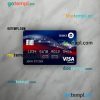 USA BMO Bank of Montreal bank visa classic card PSD scan and photo-realistic snapshot, 2 in 1