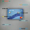 USA CIBC Bank mastercard PSD scan and photo taken image, 2 in 1