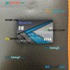 USA California BlueVine bank visa classic card PSD scan and photo-realistic snapshot, 2 in 1