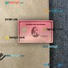 USA Capital One bank AMEX rose gold card PSD scan and photo-realistic snapshot, 2 in 1