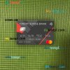 USA Credit Suisse Bank mastercard PSD scan and photo taken image, 2 in 1