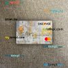 USA Discover bank mastercard PSD scan and photo taken image, 2 in 1