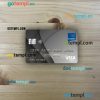 USA Indiana Centier bank visa platinum card PSD scan and photo-realistic snapshot, 2 in 1