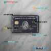 USA JP Morgan Chase bank AMEX black card PSD scan and photo-realistic snapshot, 2 in 1