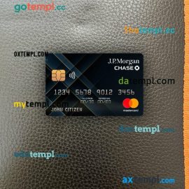 USA JP Morgan Chase bank mastercard PSD scan and photo taken image, 2 in 1