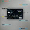USA JP Morgan Chase bank visa signature card PSD scan and photo-realistic snapshot, 2 in 1
