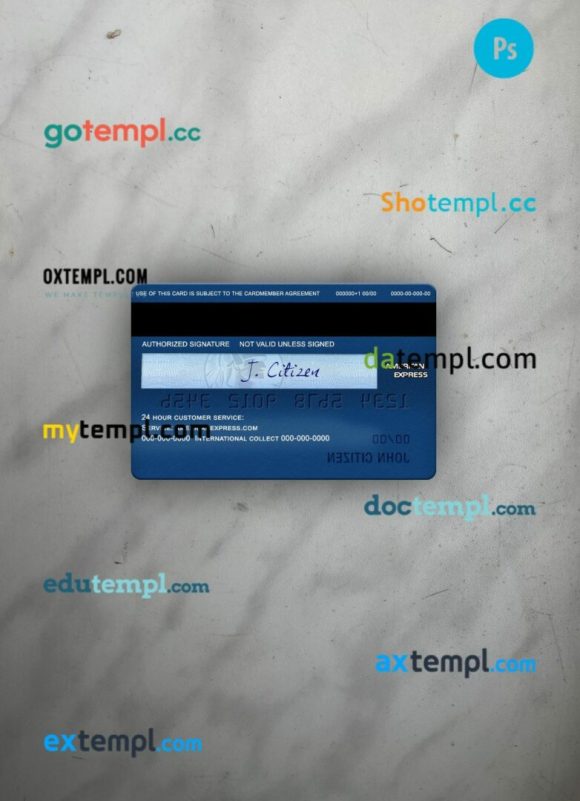 USA Regions bank AMEX payback card PSD scan and photo-realistic snapshot, 2 in 1 - Image 2