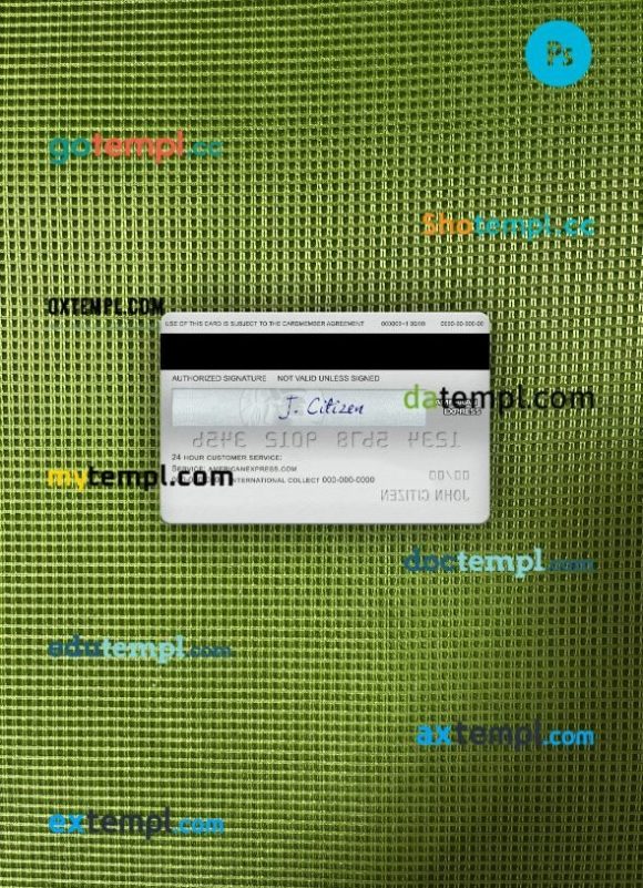 USA Sutton bank AMEX platinum card PSD scan and photo-realistic snapshot, 2 in 1 - Image 2