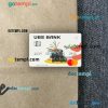 USA UBS Bank mastercard PSD scan and photo taken image, 2 in 1