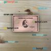USA University of Southern Indiana bank AMEX rose gold metal card PSD scan and photo-realistic snapshot, 2 in 1