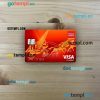USA Wells Fargo bank visa debit card PSD scan and photo-realistic snapshot, 2 in 1