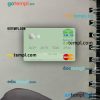 United Arab Emirates MCB Bank mastercard PSD scan and photo taken image, 2 in 1