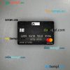 United Kingdom Bank of Aston mastercard PSD scan and photo taken image, 2 in 1