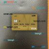 United Kingdom LHV bank visa gold card PSD scan and photo-realistic snapshot, 2 in 1