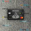 United Kingdom Santander bank mastercard PSD scan and photo taken image, 2 in 1