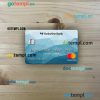 United Kingdom Yorkshire Bank mastercard PSD scan and photo taken image, 2 in 1