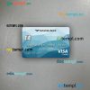 United Kingdom Yorkshire Bank visa classic card PSD scan and photo-realistic snapshot, 2 in 1