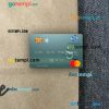 Uzbekistan KDB Bank mastercard PSD scan and photo taken image, 2 in 1