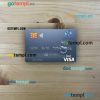 Uzbekistan KDB Bank visa debit card PSD scan and photo-realistic snapshot, 2 in 1