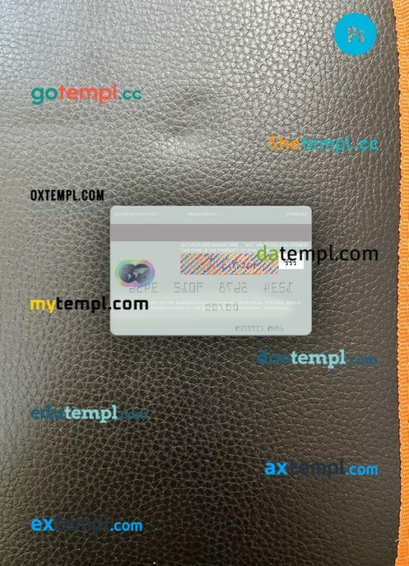 Venezuela Banesco Banco Universal mastercard PSD scan and photo taken image, 2 in 1 - Image 2