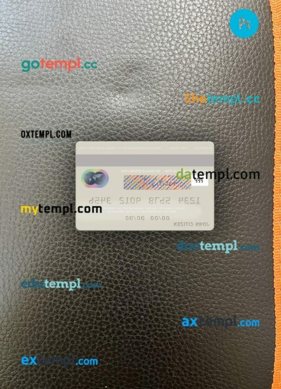 Vietnam Agribank mastercard PSD scan and photo taken image, 2 in 1 - Image 2