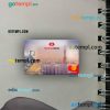 Vietnam Techcombank mastercard PSD scan and photo taken image, 2 in 1