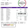 Persian Zamin Bank statement example in Word and PDF format