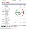 Greek Eurobank Ergasias bank statement 3 - 6 months easy to fill example in Excel and PDF format