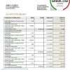 Chinese Development bank statement 3 - 6 months example in Word and PDF format