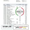Italian UBI BANCA bank statement 3 - 6 months easy to fill example in Excel and PDF format