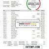 Ecuadorian Banco Bolivariano bank statement 3 - 6 months easy to fill example in .xls and .pdf file format