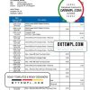 Icelandic Arion Banki proof of address bank statement 3 - 6 months example in Word and PDF format