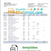 Brazilian Banco Votorantim bank statement 3 - 6 months example in Word and PDF format