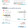 Brazilian Brazilianiero Telecom telecommunication bill Word and PDF example